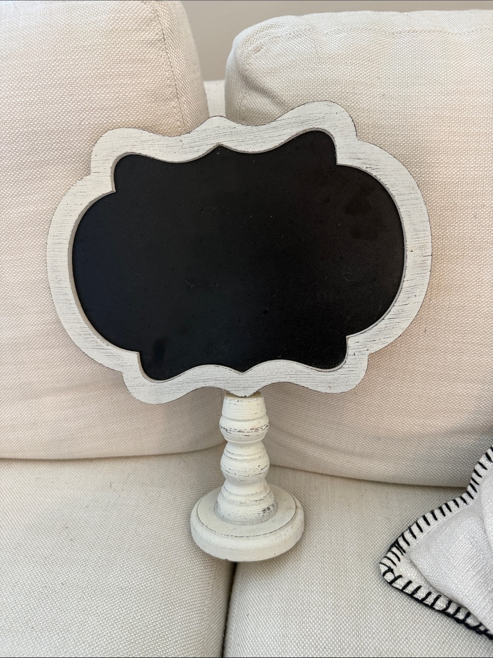 Hobby Lobby White Farmhouse Pedestal Chalkboard